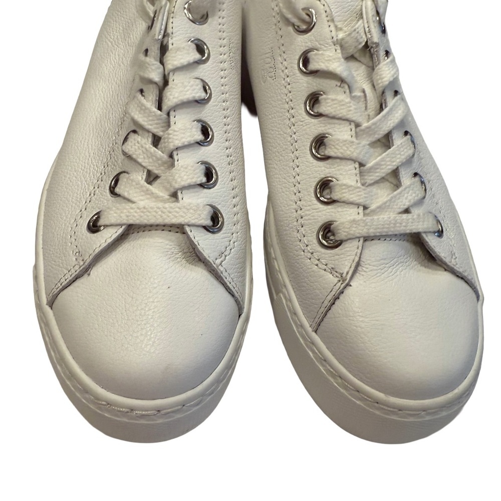 Paul Green Bixby Women’s Platform Sneakers White Leather Lace Up Sz 7.5 NIB - Picture 2 of 10
